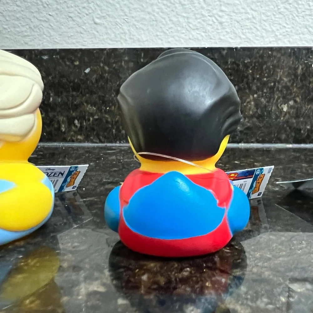 🎁 NWT Disney SUPERMAN Themed Rubber Duck (1 Duck) - Picture 2 of 3
